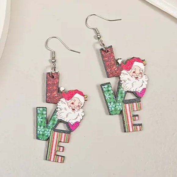 3/$12~Love Christmas Earrings - Picture 2 of 3